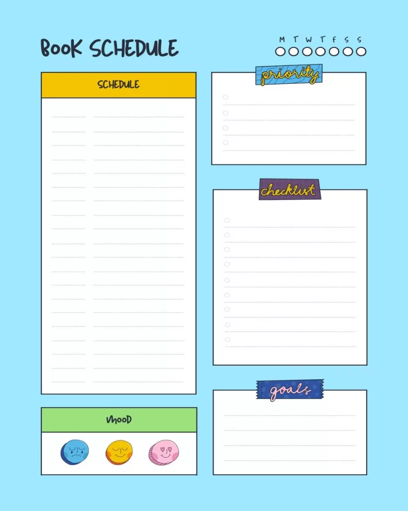 Schedule Book Template 09