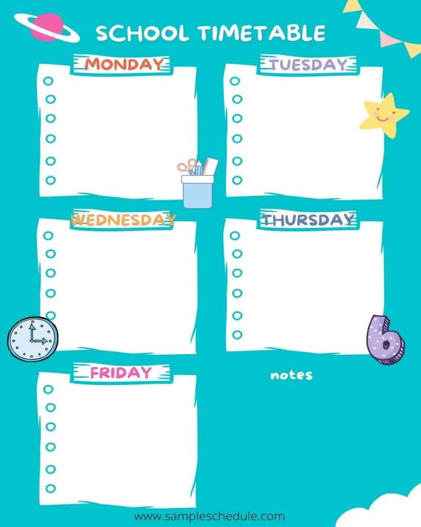 School Schedule Templates 11