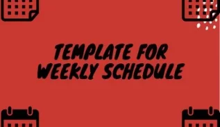 Template For Weekly Schedule Featured