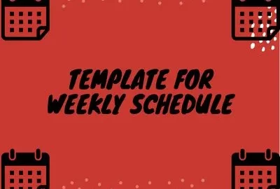 Template For Weekly Schedule Featured