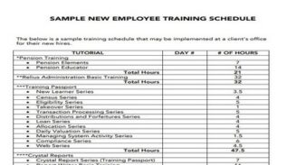 Training Schedule For Employees Featured