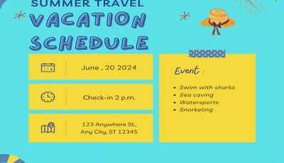 Vacation Schedule Featured