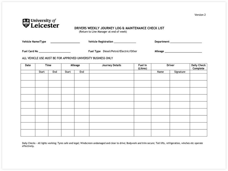 Vehicle Maintenance Schedule template 03