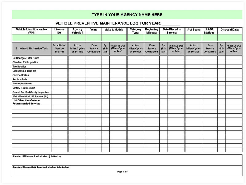 Vehicle Preventive Maintenance Schedule 04