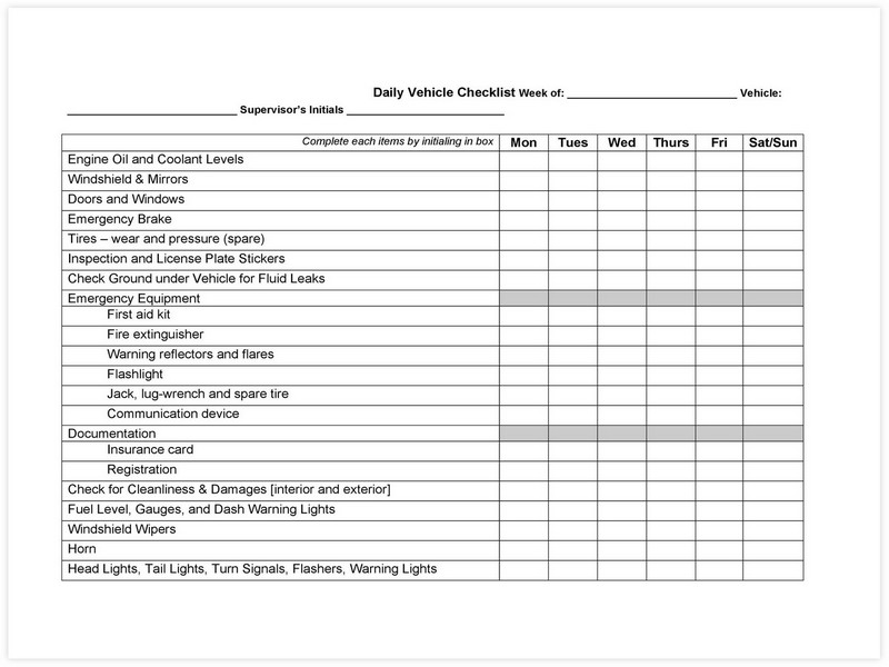 Vehicle Maintenance Schedule template 32