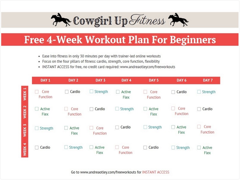 Weekly Horse Training Schedule