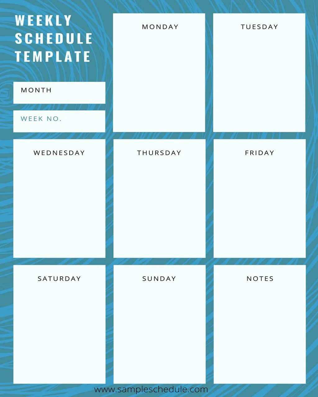 Weekly Schedule Template 08