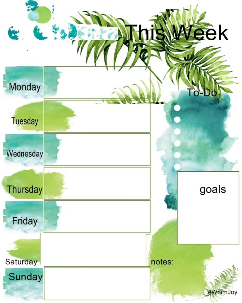 Weekly Schedule Template Excel 31