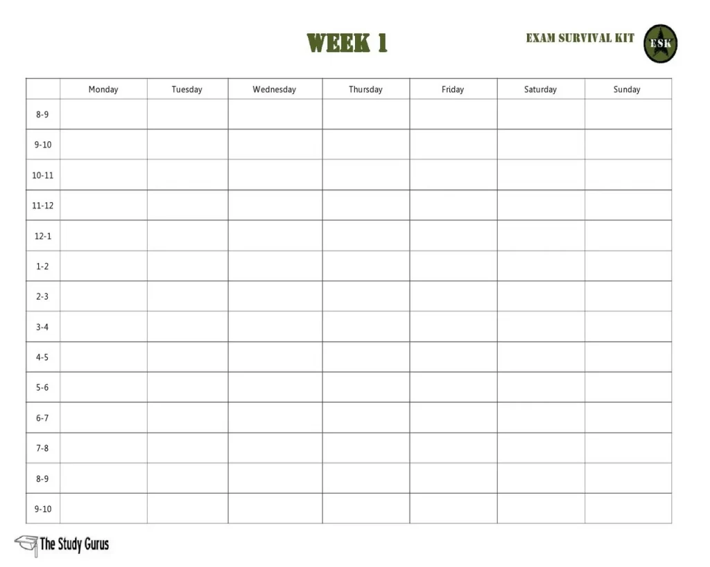 Weekly Schedule Template Word 35