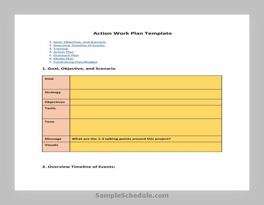 Work Planner Template 26
