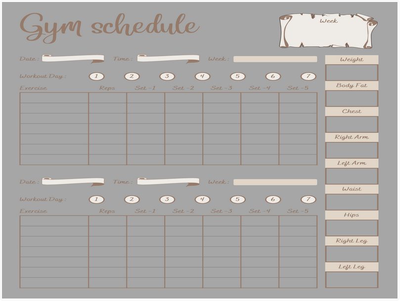 gym schedule template 02