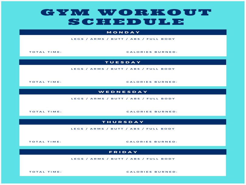 gym schedule template 06
