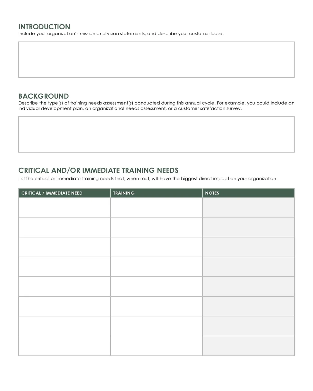 Annual Training Plan Template Excel 02