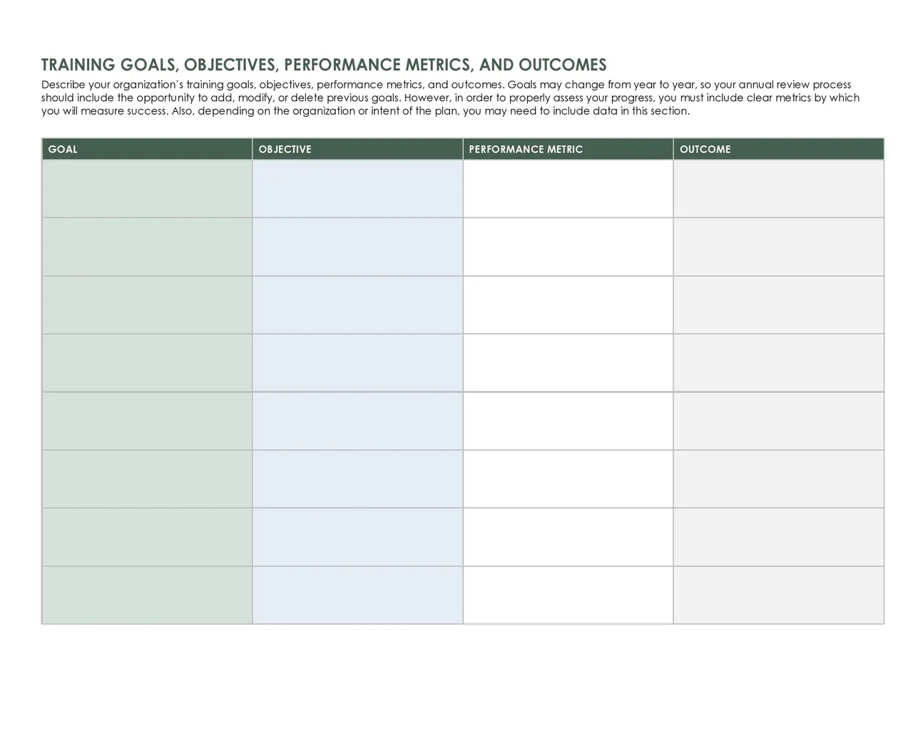Annual Training Plan Template Excel 03