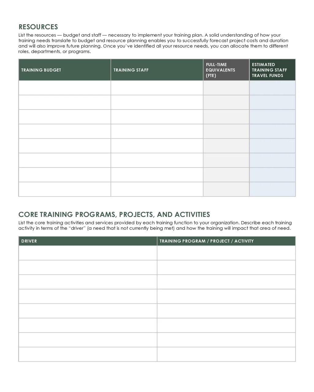 Annual Training Plan Template Excel 04