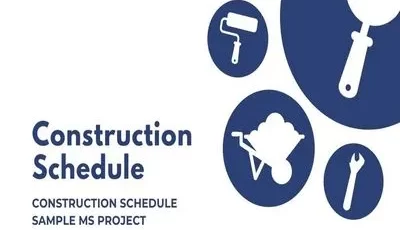 Construction Schedule Sample Ms Project Featured