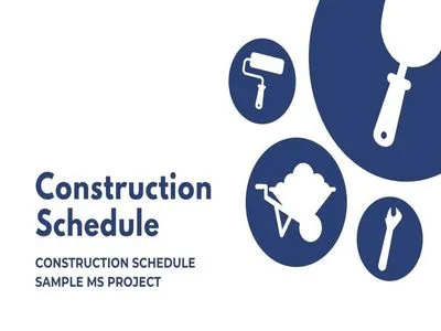 Construction Schedule Sample Ms Project Featured