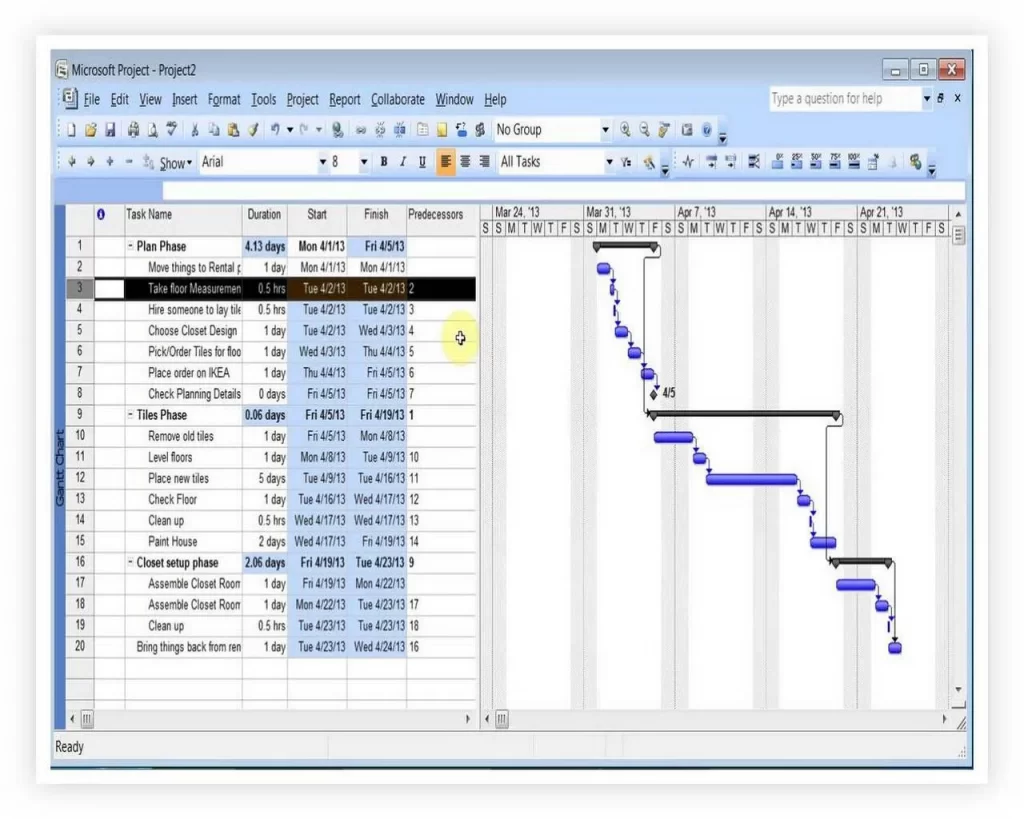 Construction Schedule Sample Ms Project Free