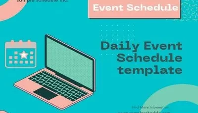 Daily Event Schedule Template Featured