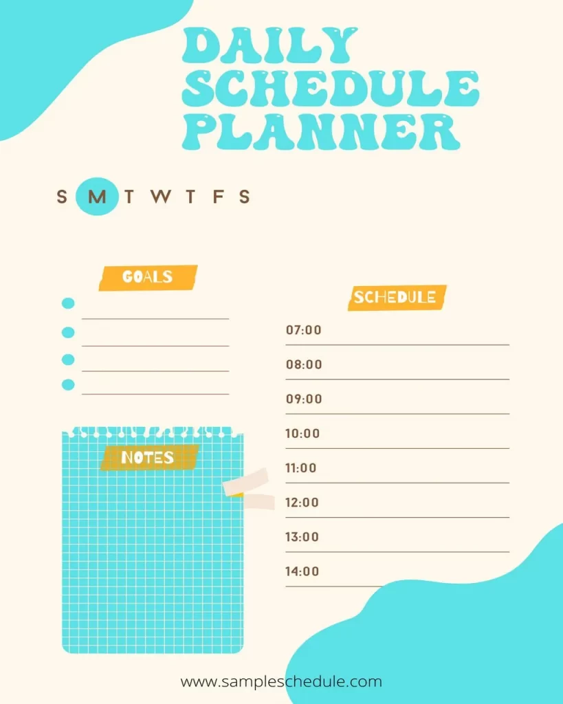 Daily Schedule Planner Template 01