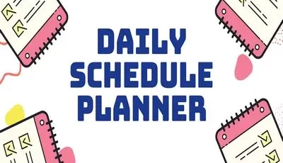 Daily Schedule Planner Template Featured