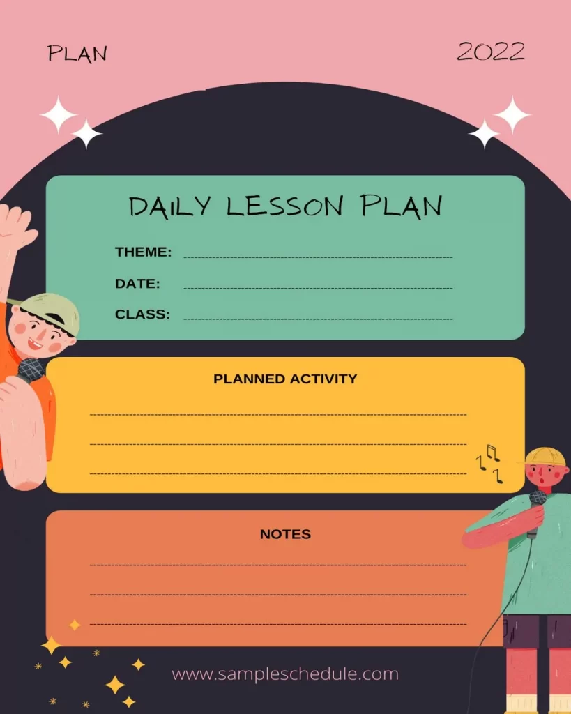 Free Lesson Plan Template 05