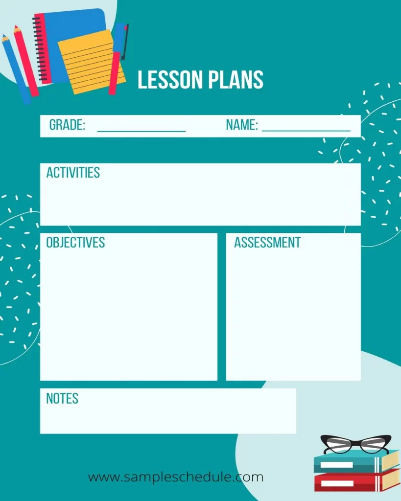 Free Lesson Plan Template 13