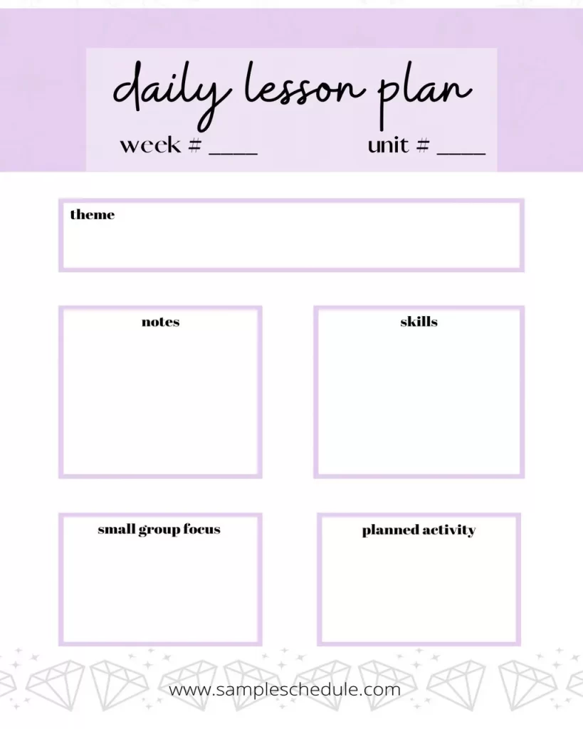 Free Lesson Plan Template 14