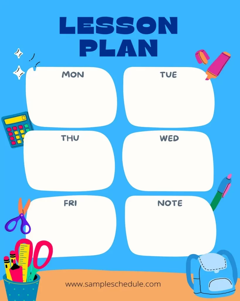 Free Lesson Plan Template 16