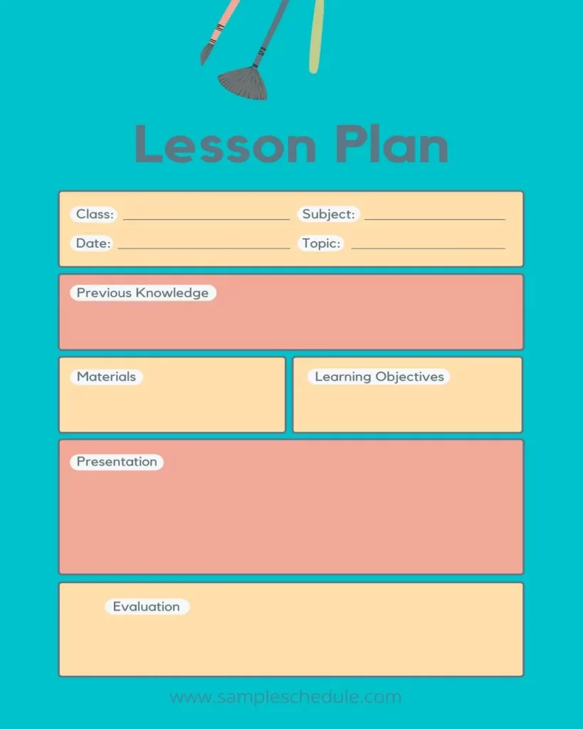 Free Lesson Plan Template 19