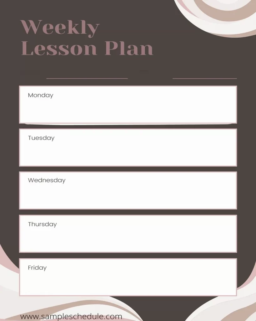 Free Lesson Plan Template 27