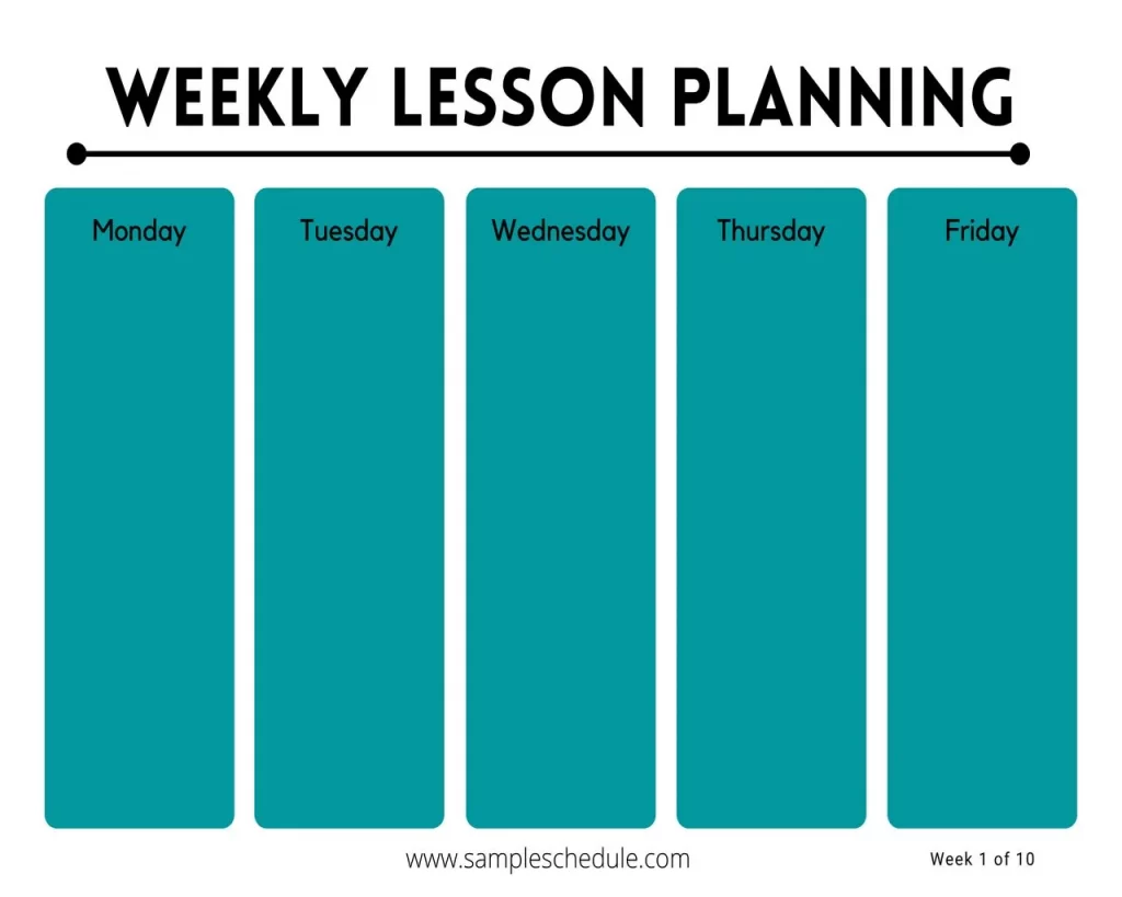 Free Lesson Plan Template 31