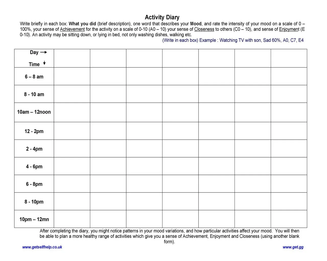 Hourly Schedule Template 31