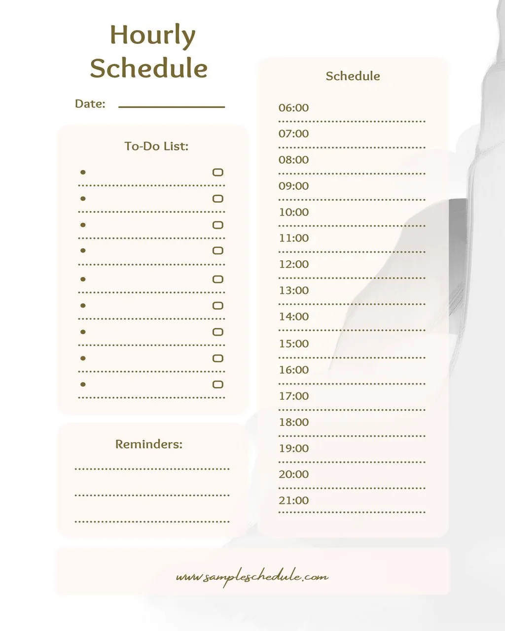 Hourly Schedule Template 46