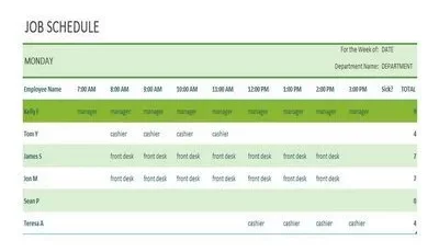 Job Schedule Template Featured