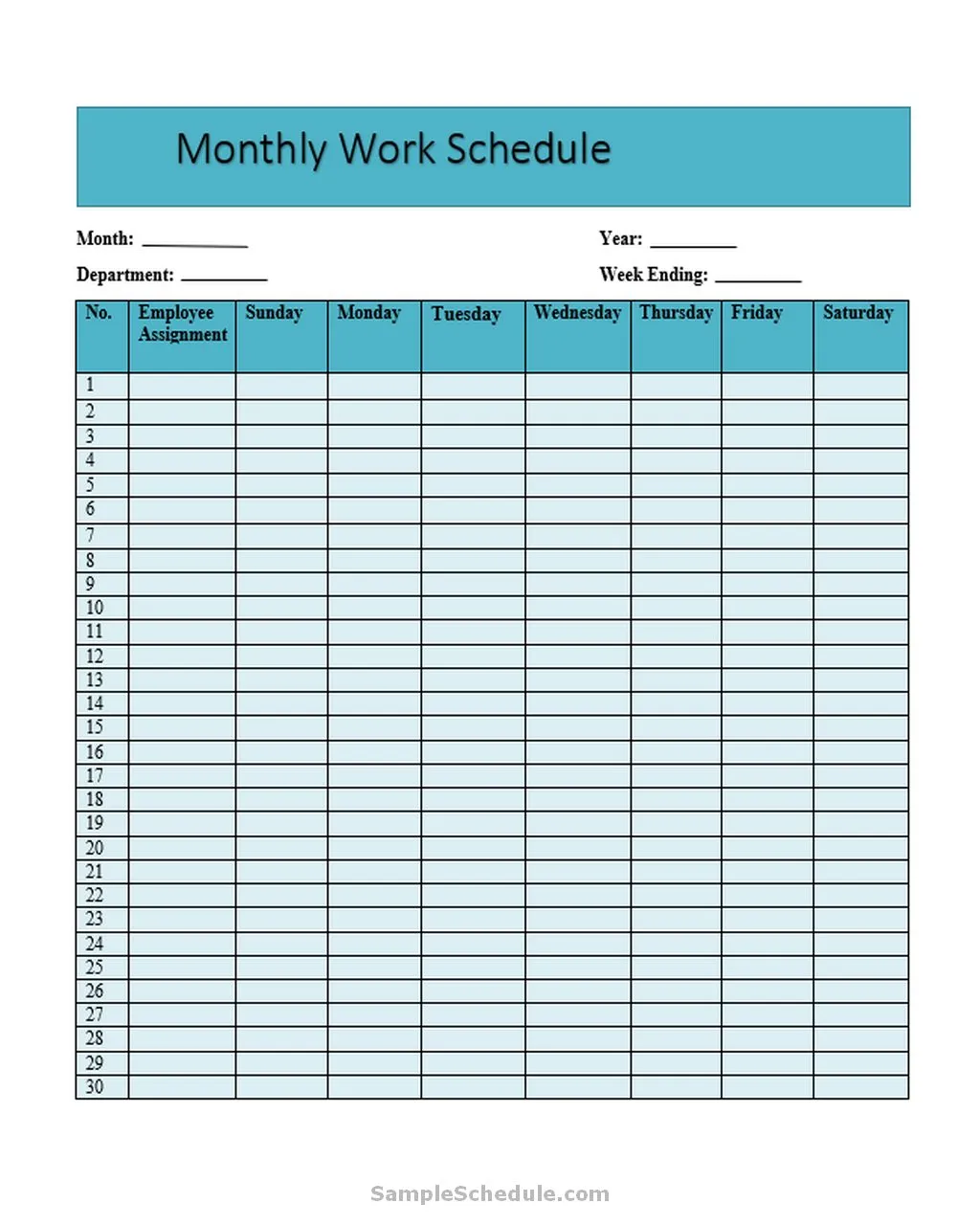 50+ Powerful Schedule Template Excel - sample schedule