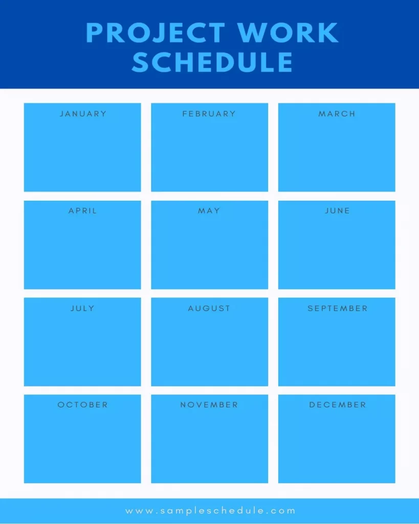 Printable Monthly Work Schedule Template 09