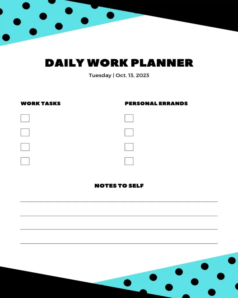 Printable Work Schedule Template 19