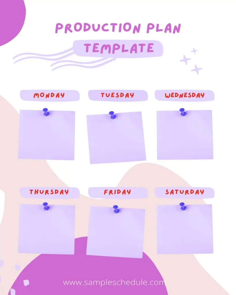 Production Plan Template 03