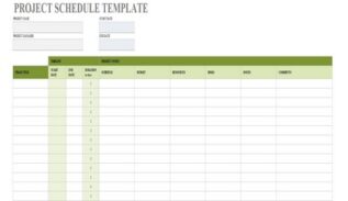 Project Schedule Template Excel Featured