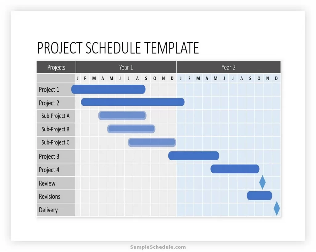 Project Schedule Template PowerPoint 01