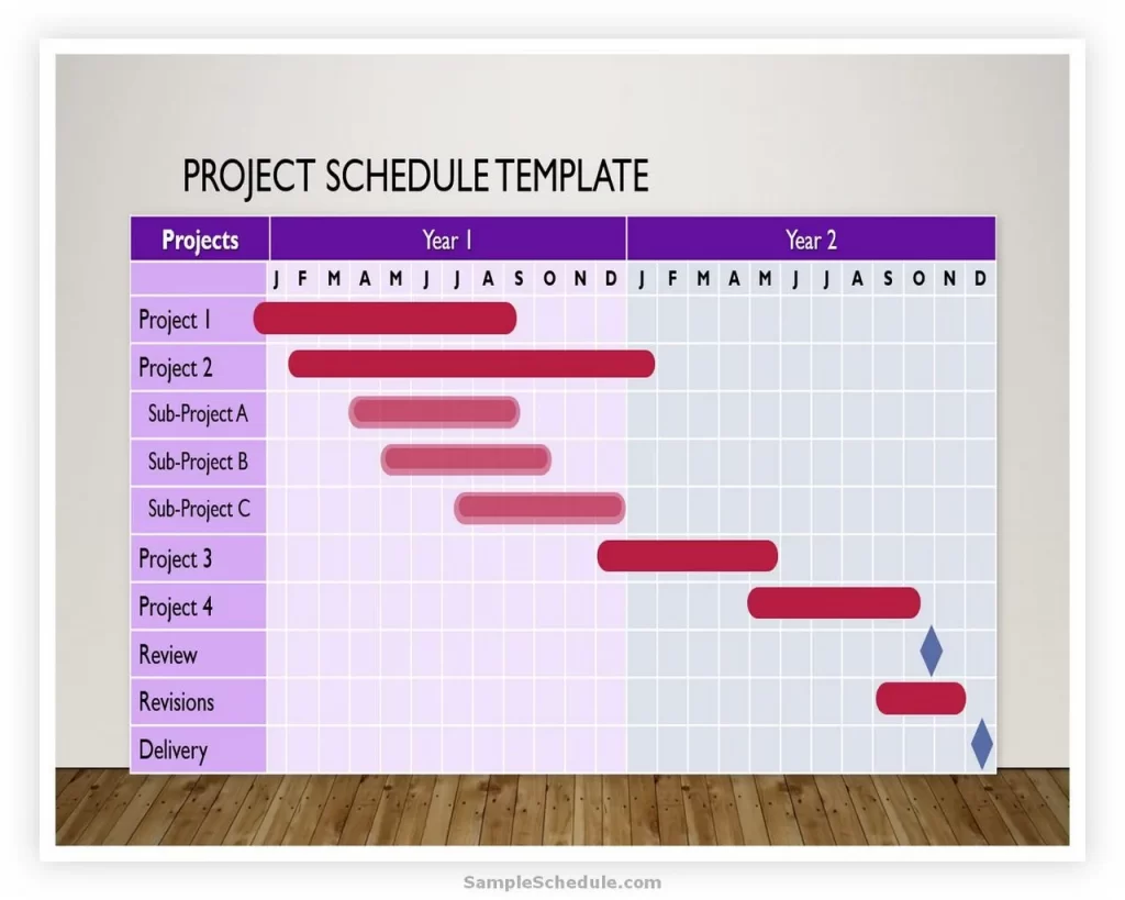 Project Schedule Template PowerPoint 02