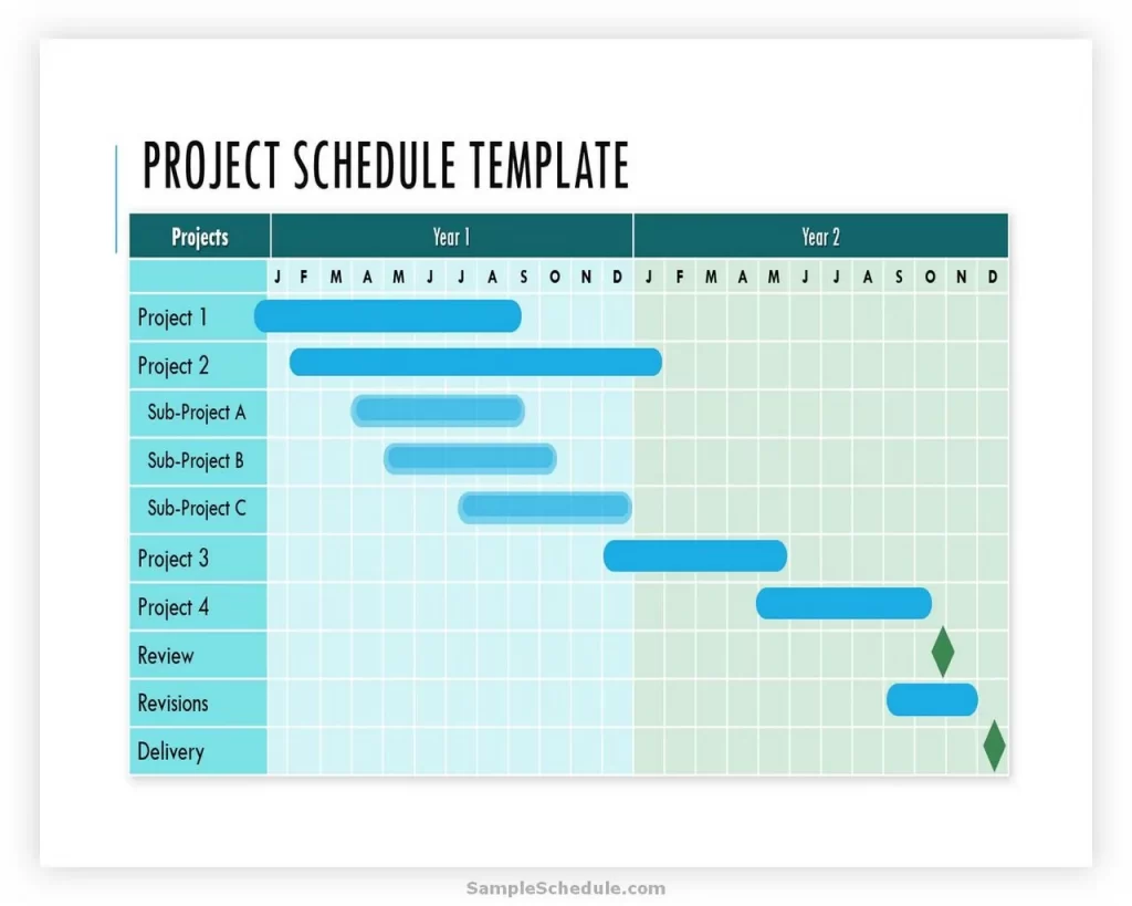 Project Schedule Template PowerPoint 03