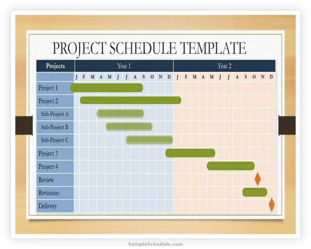 Project Schedule Template PowerPoint 04