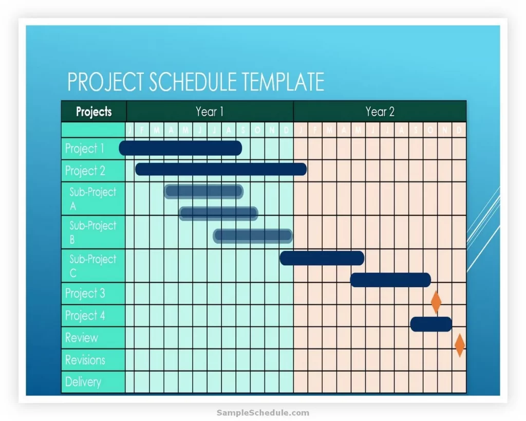 Project Schedule Template PowerPoint 05