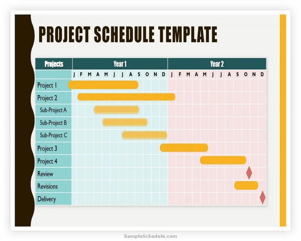 Project Schedule Template PowerPoint 06