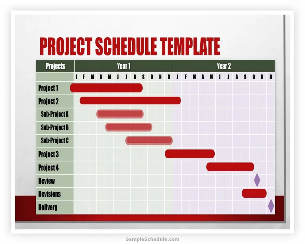 Project Schedule Template PowerPoint 07