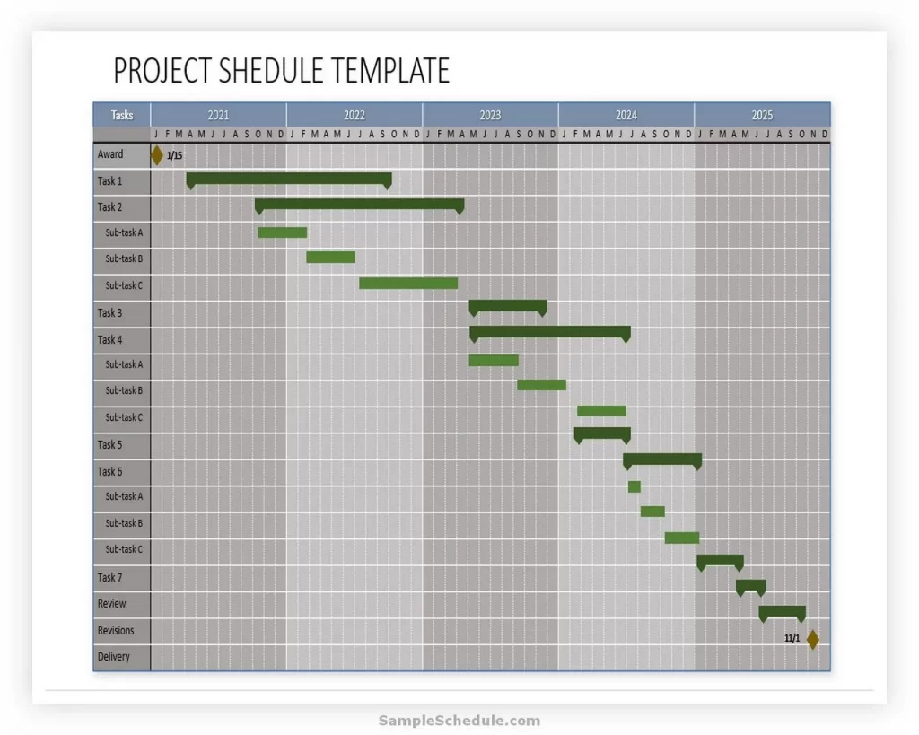Project Schedule Template PowerPoint 09