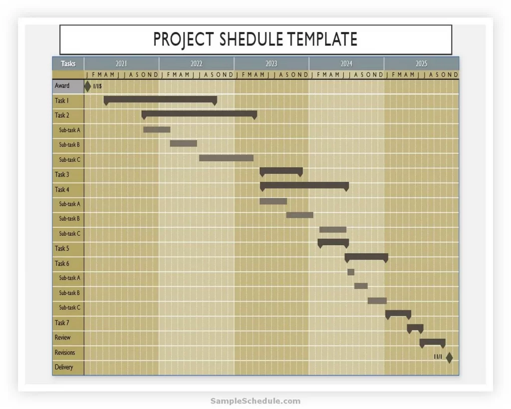 Project Schedule Template PowerPoint 12