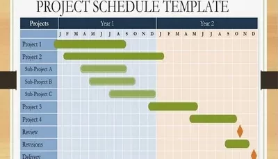 Project Schedule Template PowerPoint Featured